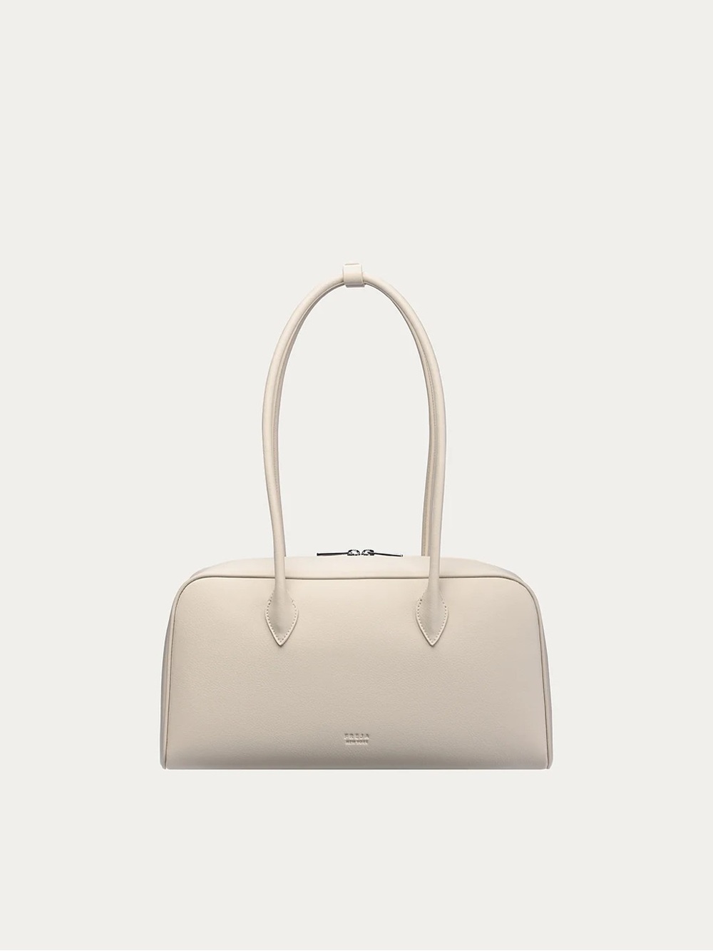 Freja white bowling bag
